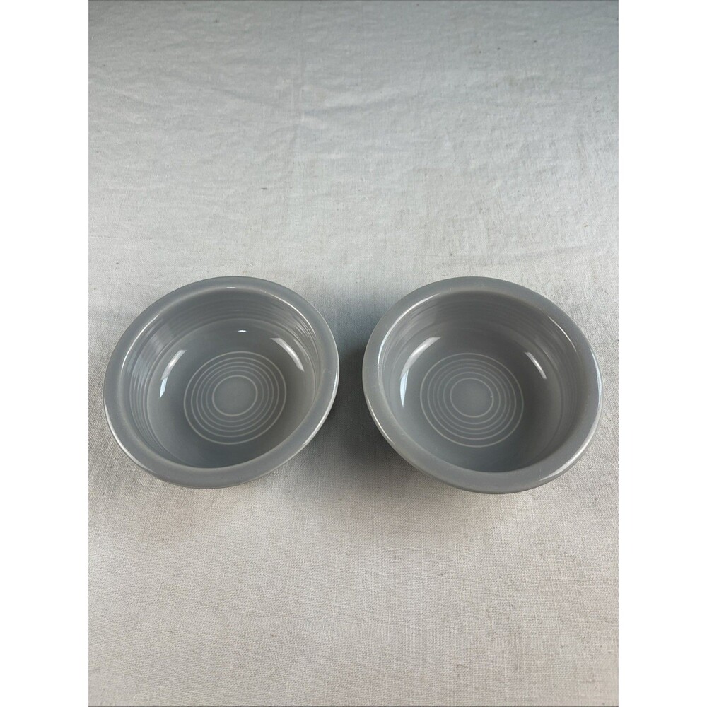 2 Fiestaware Fruit Bowl Vintage Gray 4 3/4 Inch Fiesta